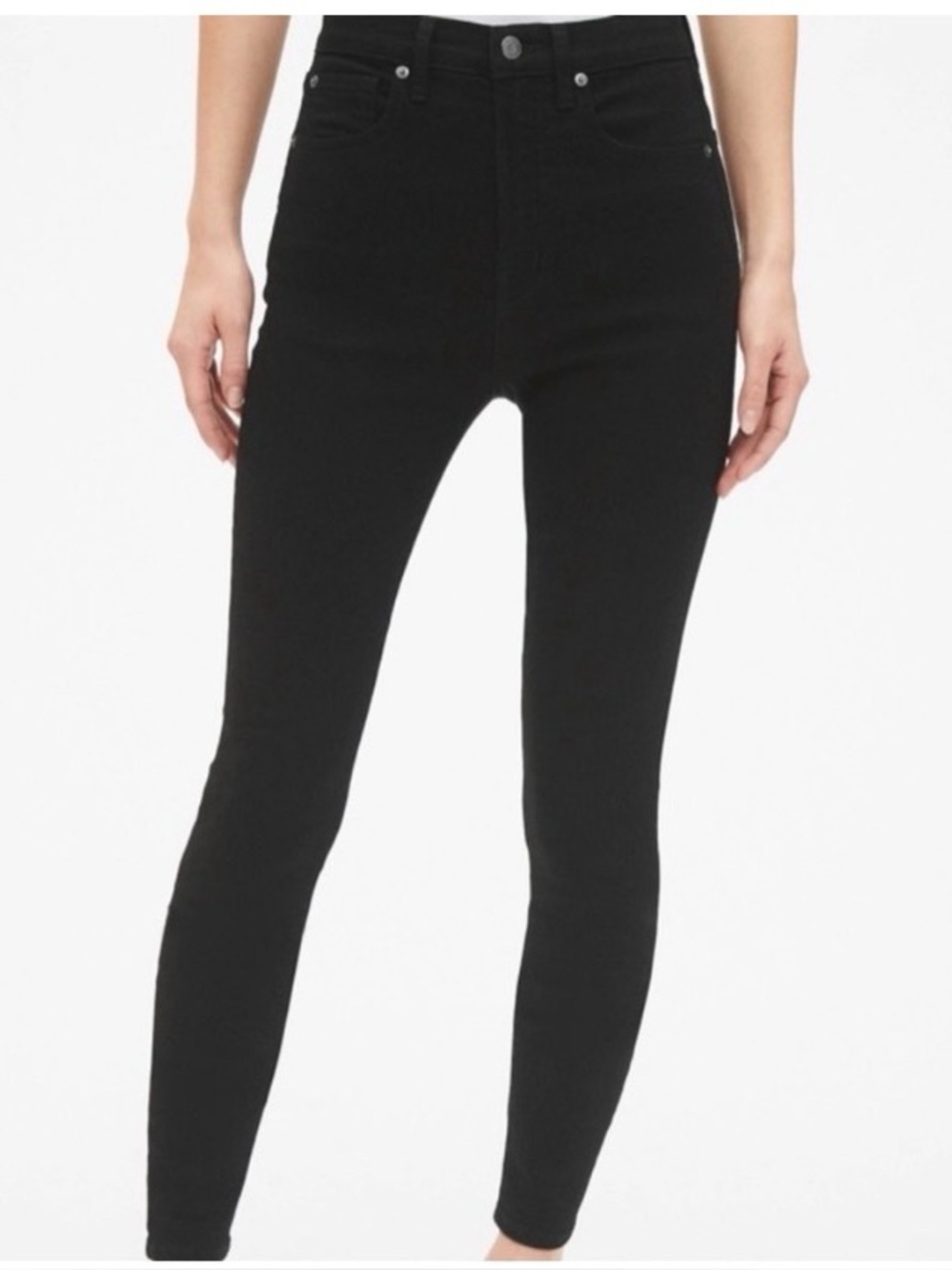 GAP | Black-Wash Denim True Skinny High-Rise Jeans Sz 28/6R